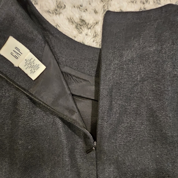 Gap SZ 6 100% Linen Black Career Sheath Dress With Matching Jacket Blazer - Picture 15 of 15